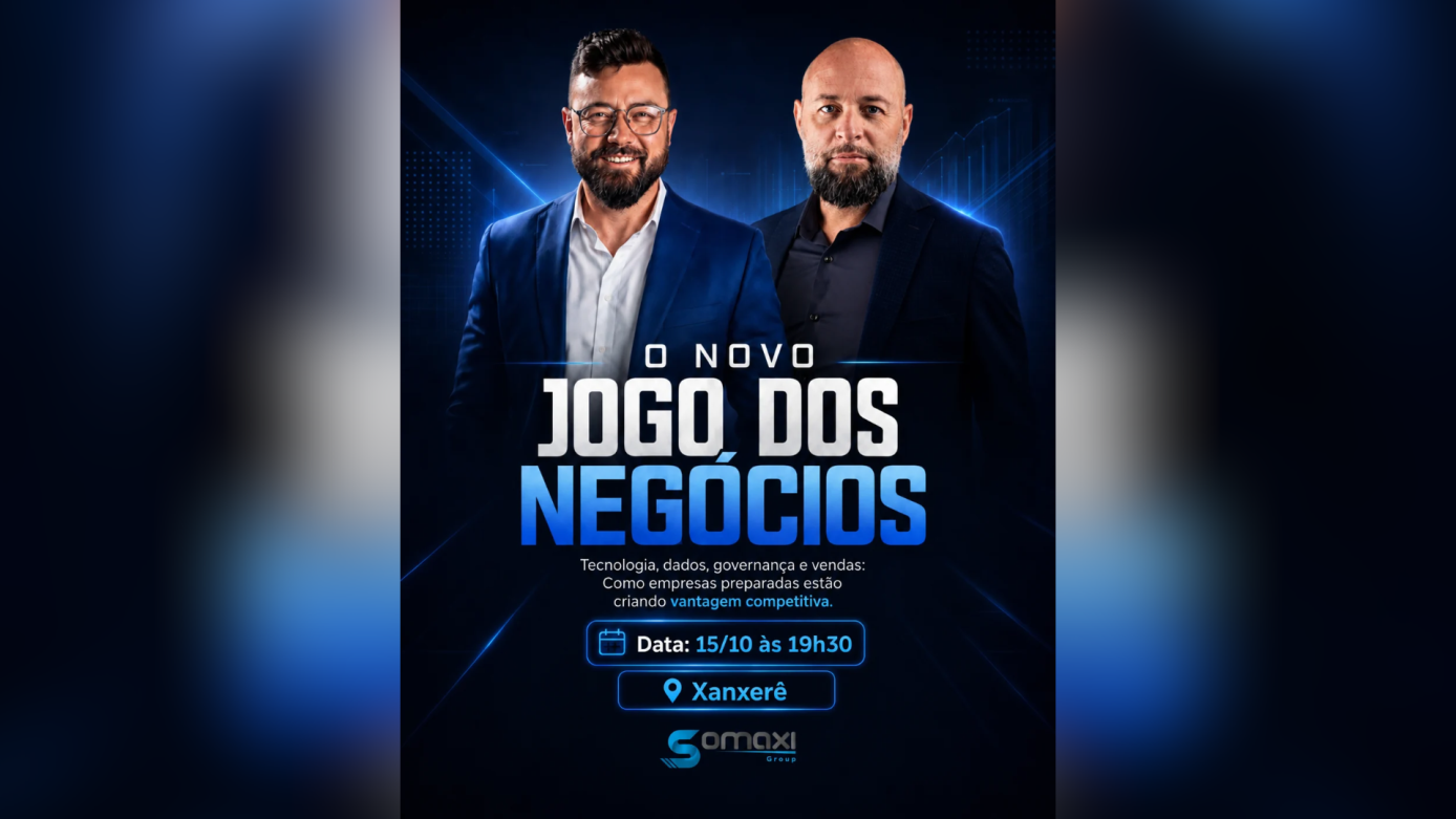 Somaxi promove talk show sobre o novo jogo dos negócios em Xanxerê