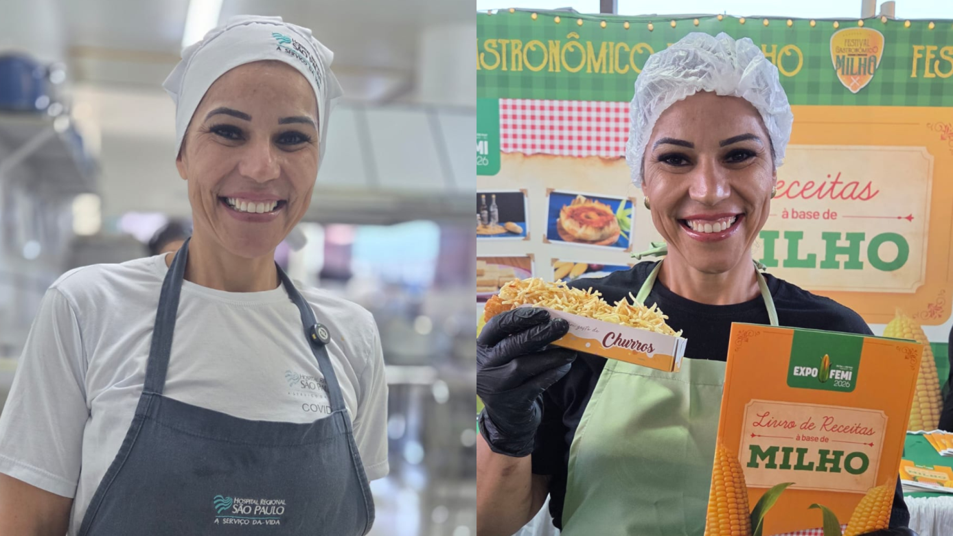 HRSP parabeniza três colaboradoras que tiveram receitas publicadas em livro de culinária lançado na ExpoFemi 2026