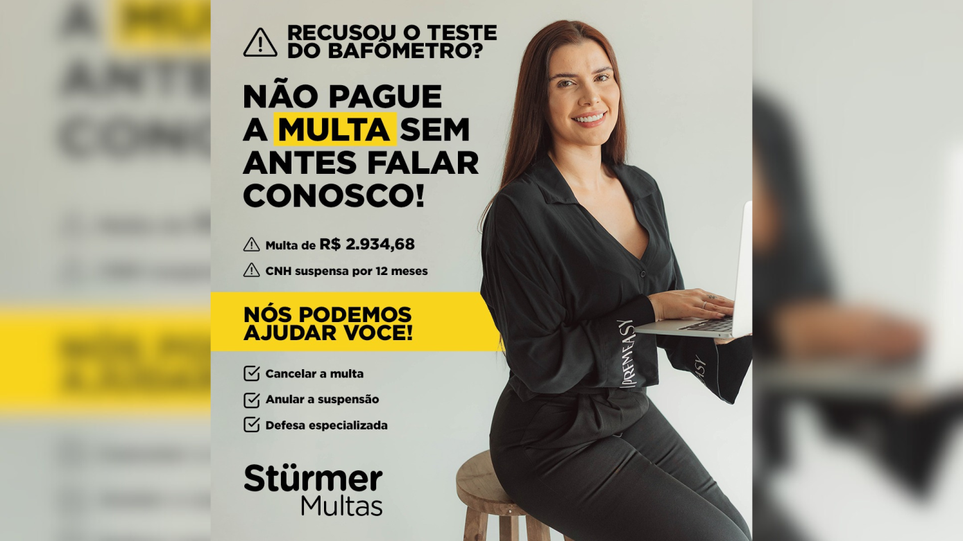 Recusou o bafômetro? A Sturmer Recursos de Multas pode te ajudar a recorrer
