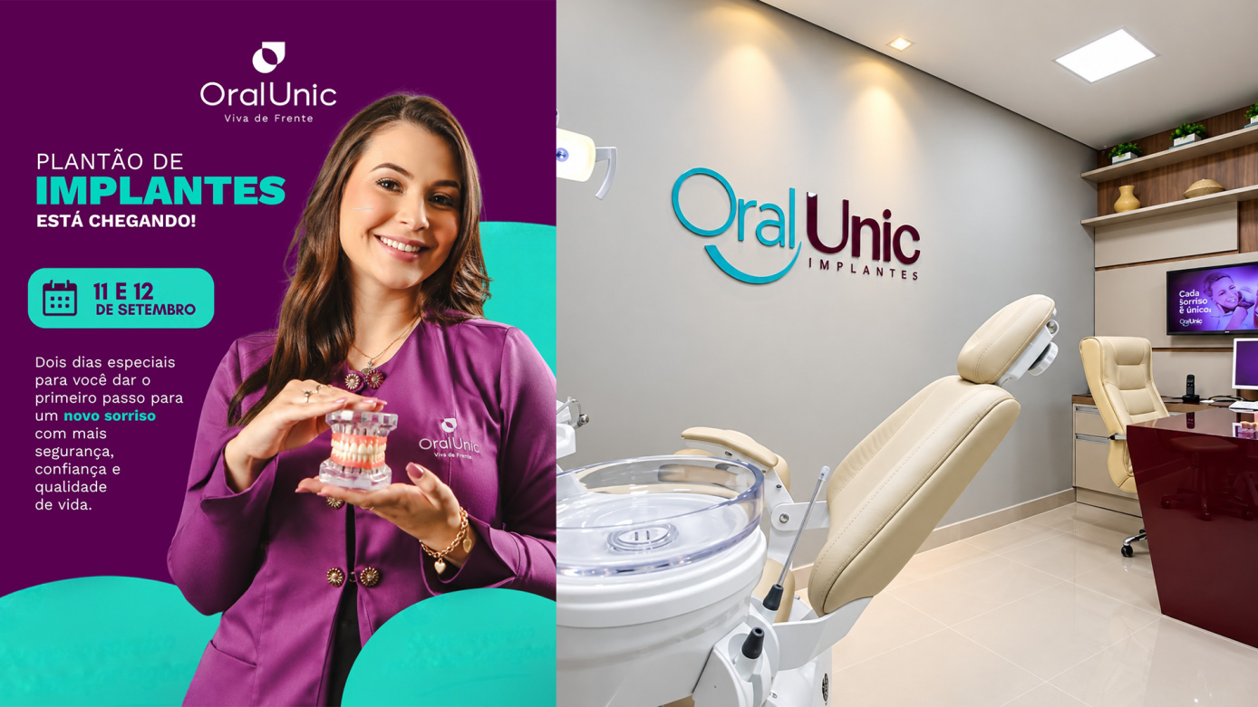 Plantão de Implantes acontece nos dias 11 e 12 de setembro na Oral Unic Xanxerê 