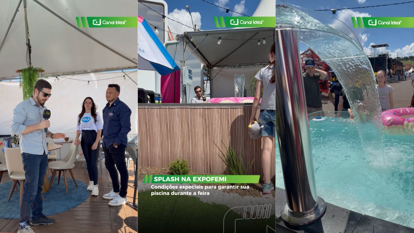 VÍDEO: Splash Piscinas marca presença na ExpoFemi 2026 com condições especiais