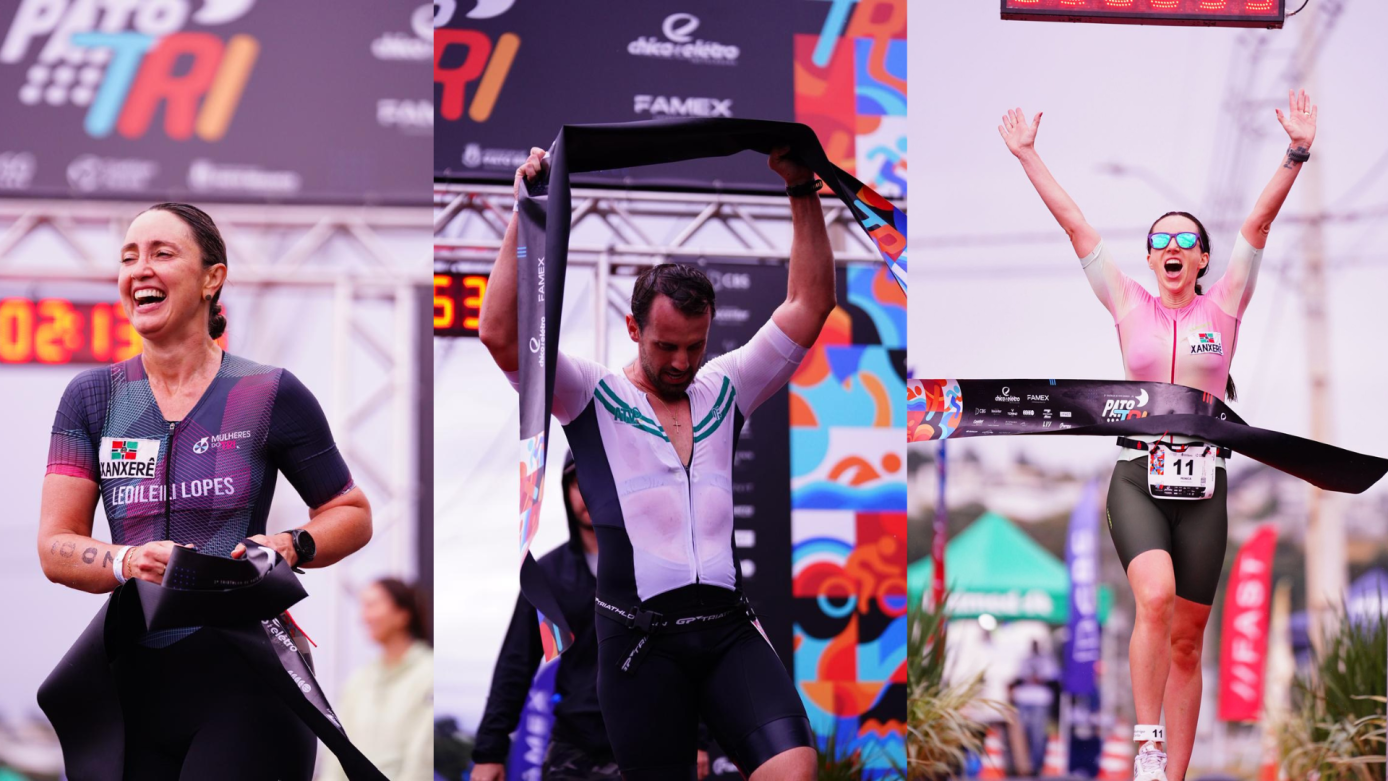 Atletas de Xanxerê conquistam pódios em Triathlon Sprint no Paraná