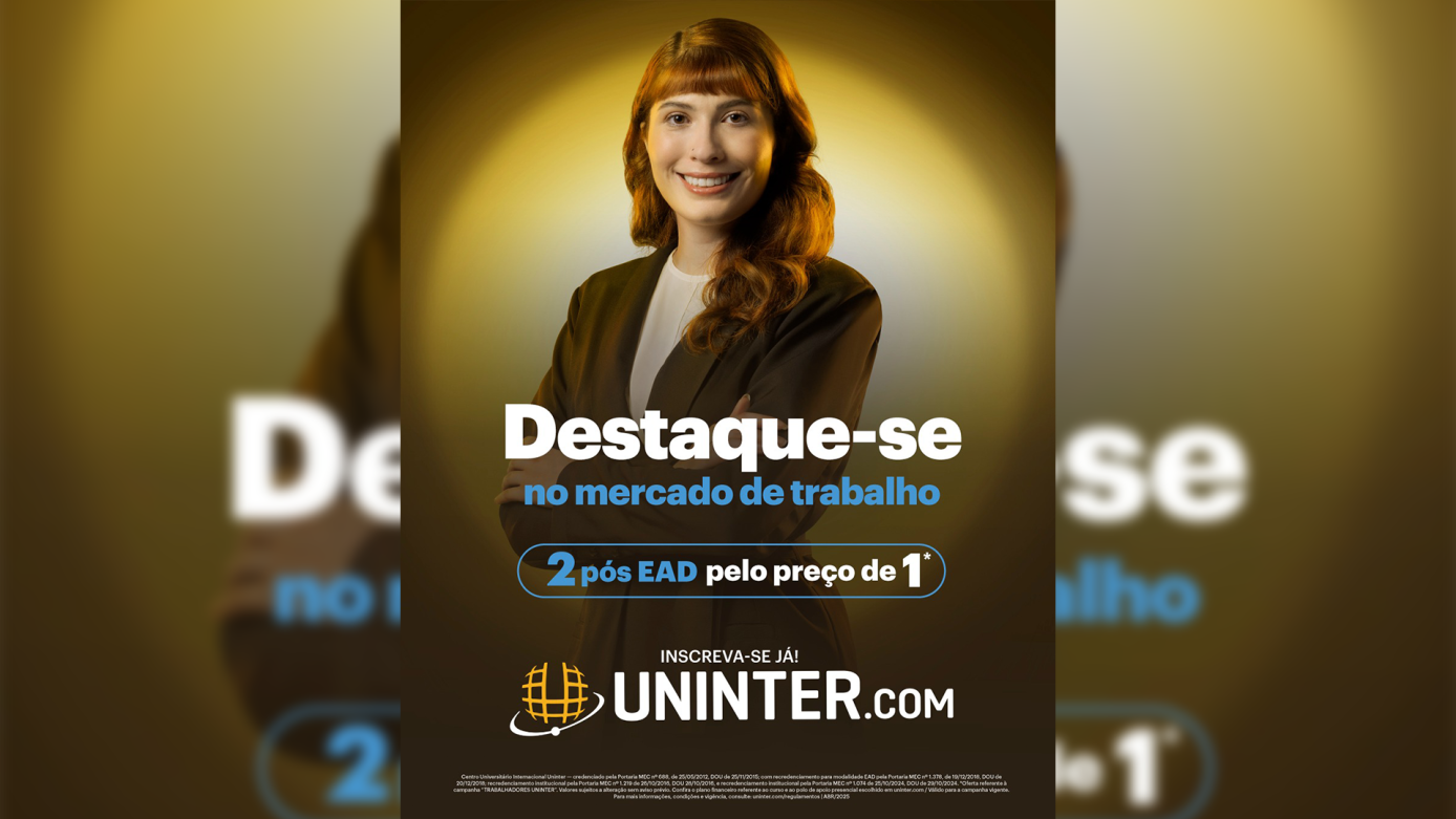 Destaque-se com a Uninter e transforme o seu futuro com a melhor EAD do Brasil