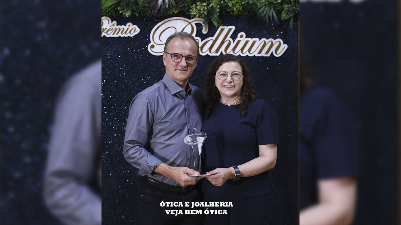 Veja Bem Ótica recebe prêmio como a melhor ótica e joalheria de Xanxerê pela Podhium Pesquisas