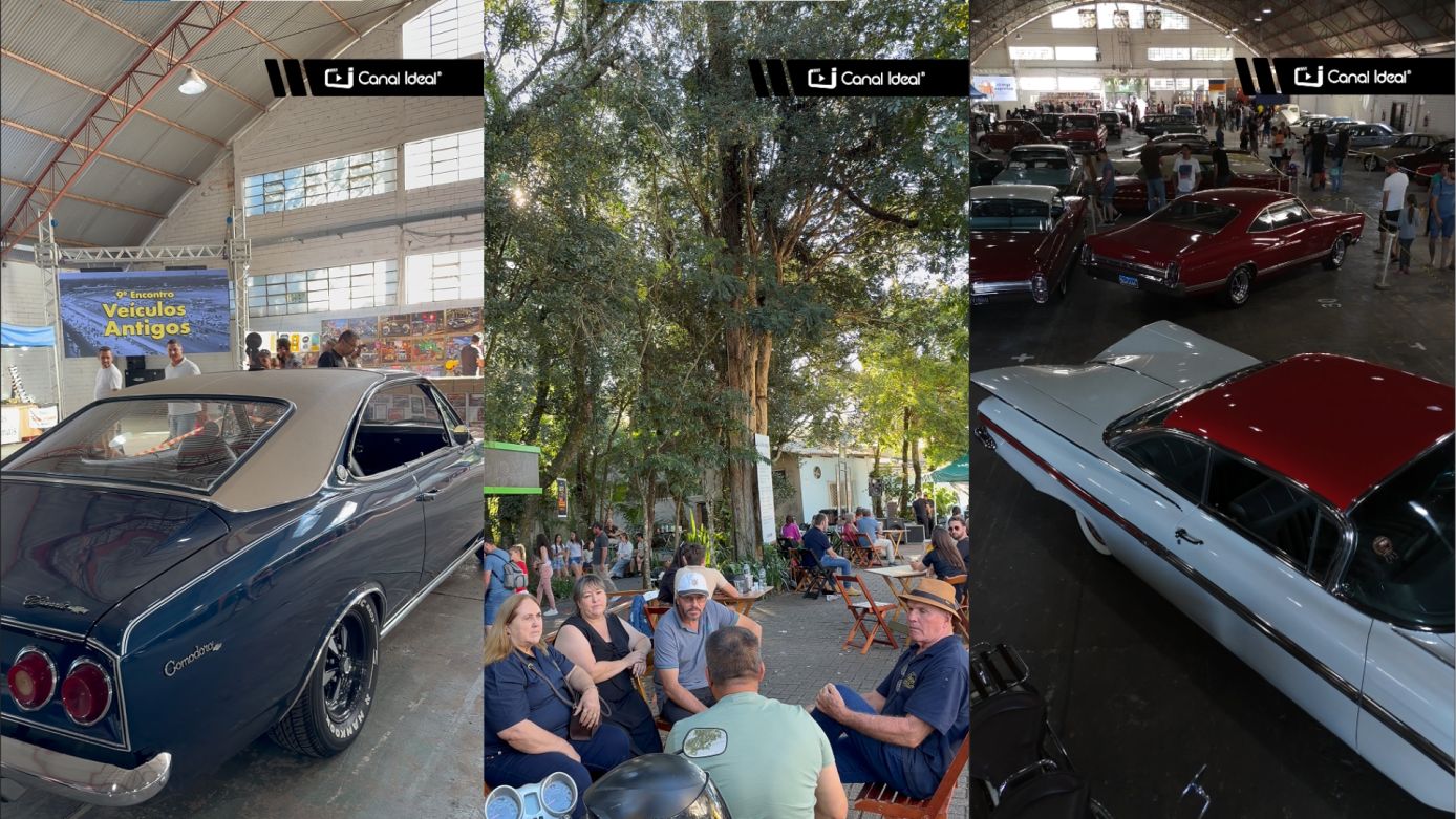 VÍDEO: encontro de veículos antigos reúne 367 clássicos em Xanxerê