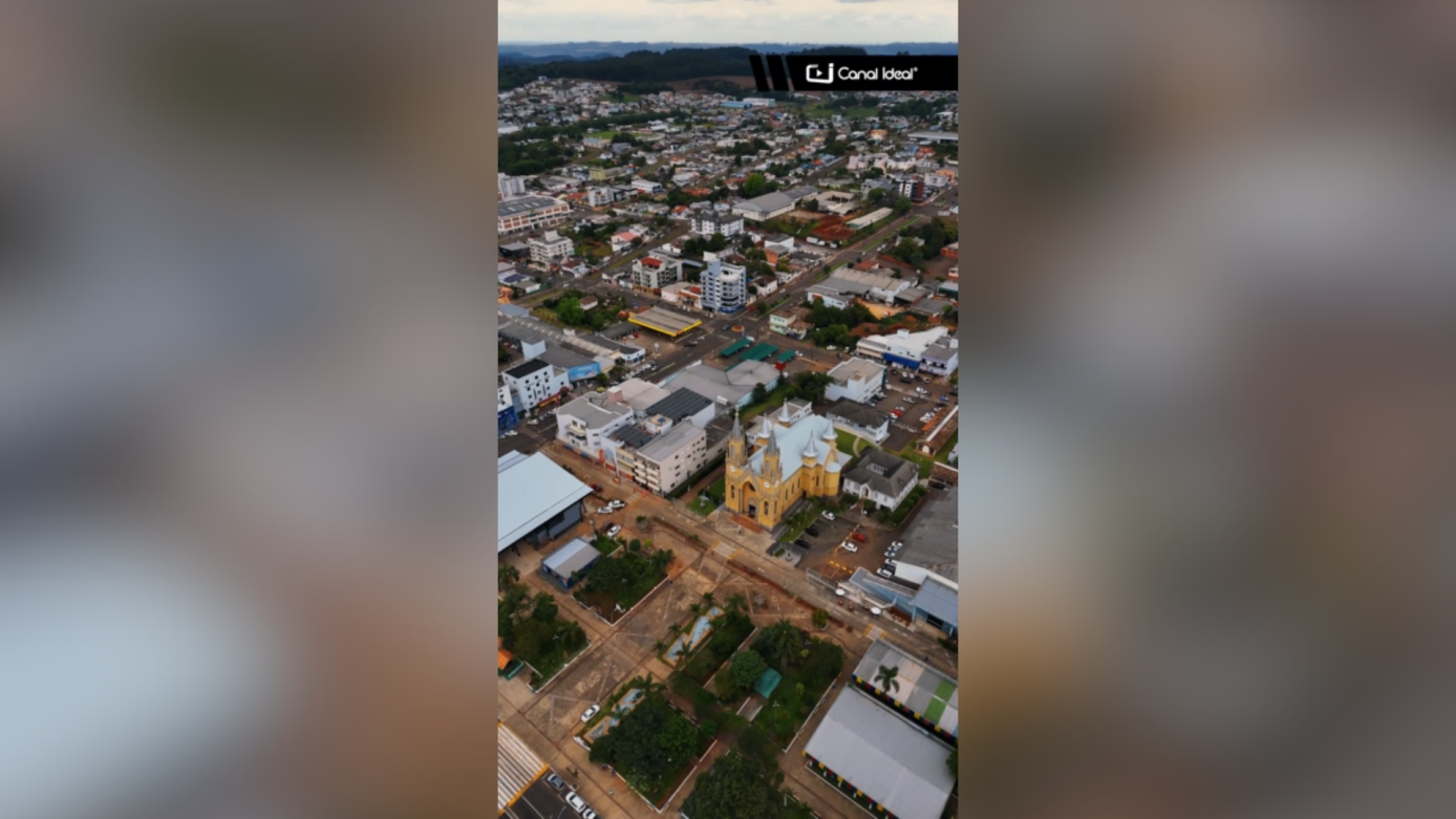VÍDEO: imagens aéreas mostram Xaxim vista de cima