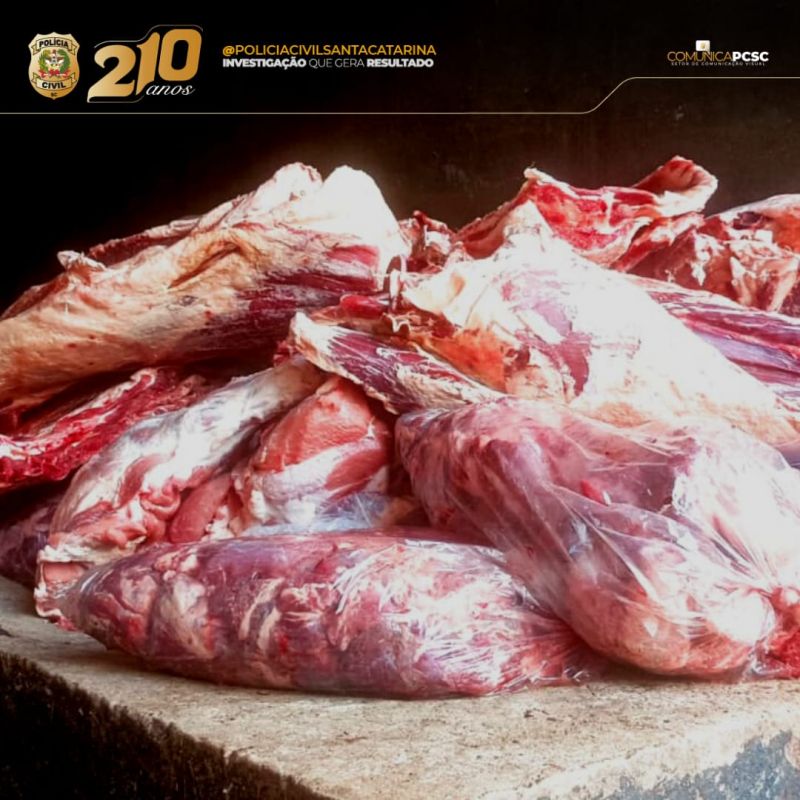 Cidasc e Polícia Civil apreendem mais de uma tonelada de carnes impróprias em frigorífico de Xanxerê
