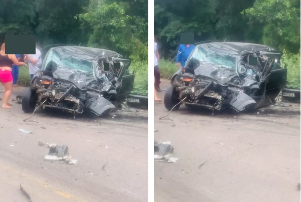 URGENTE: Um adulto e uma criança morrem em grave acidente no Trevão do Irani; outras três vítimas foram atendidas em estado grave