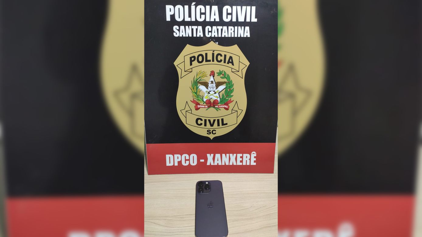 Celular furtado de Xanxerê é recuperado pela Polícia Civil