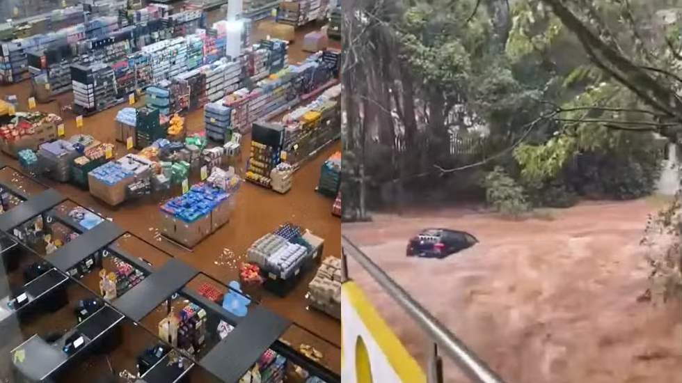 Chuvas deixam 17 cidades em situação de emergência em Santa Catarina