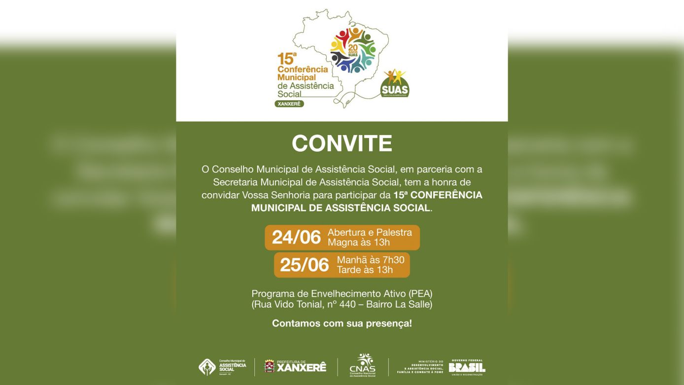 VÍDEO: 15ª Conferência Municipal de Assistência Social acontece em Xanxerê