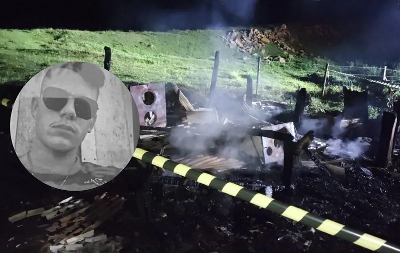 Jovem morre carbonizado em incêndio em residência, no Meio Oeste