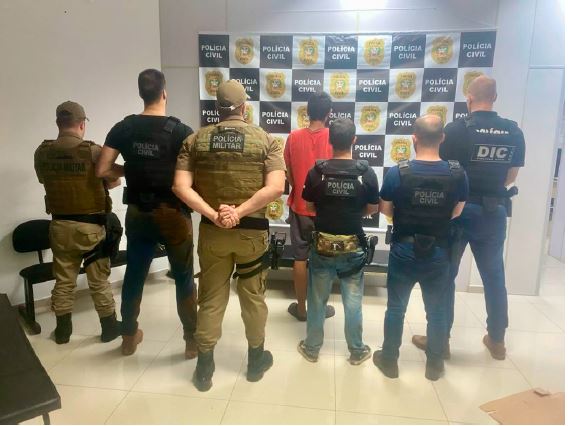 Dois homens são presos no Oeste em ação conjunta entre as Polícias Civil e Militar