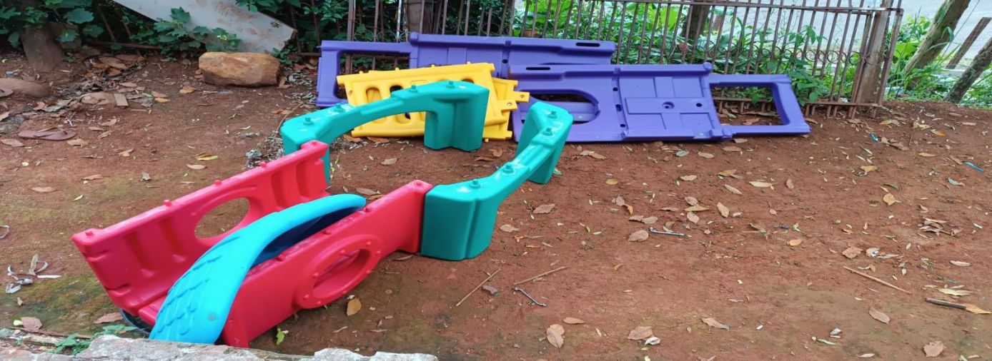 Polícia Militar recupera equipamento furtado de área kids e prende três envolvidos em São Lourenço do Oeste